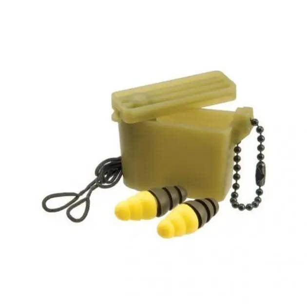 Tapones para los oídos COMBAT ARMS con estuche plástico y cadena