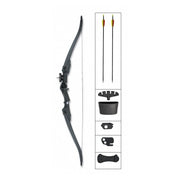 Arco EAGLE negro 20 lbs en ABS, 120 x 22,5 cm, peso 650 g