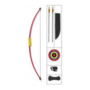 Arco Beginner 15 lbs rojo de ABS y fibra de vidrio, 111 x 23 cm, 300 g