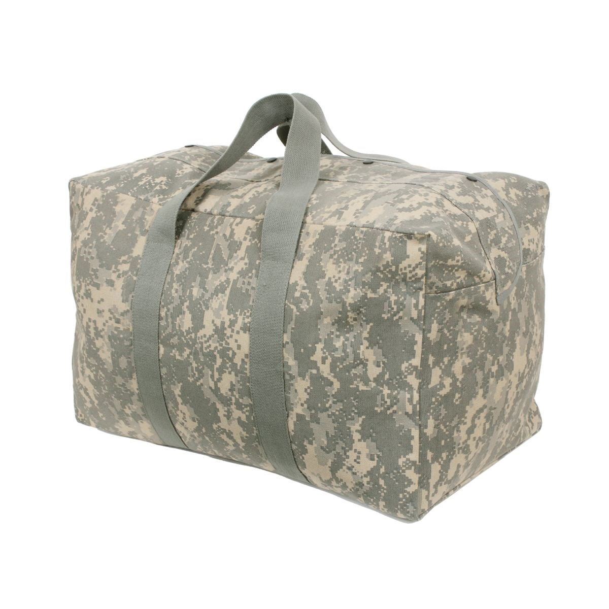 Bolsa Parachute ACU Digital 61x38x33 cm, asas reforzadas, cremallera con tapeta, 100% algodon, camuflaje digital