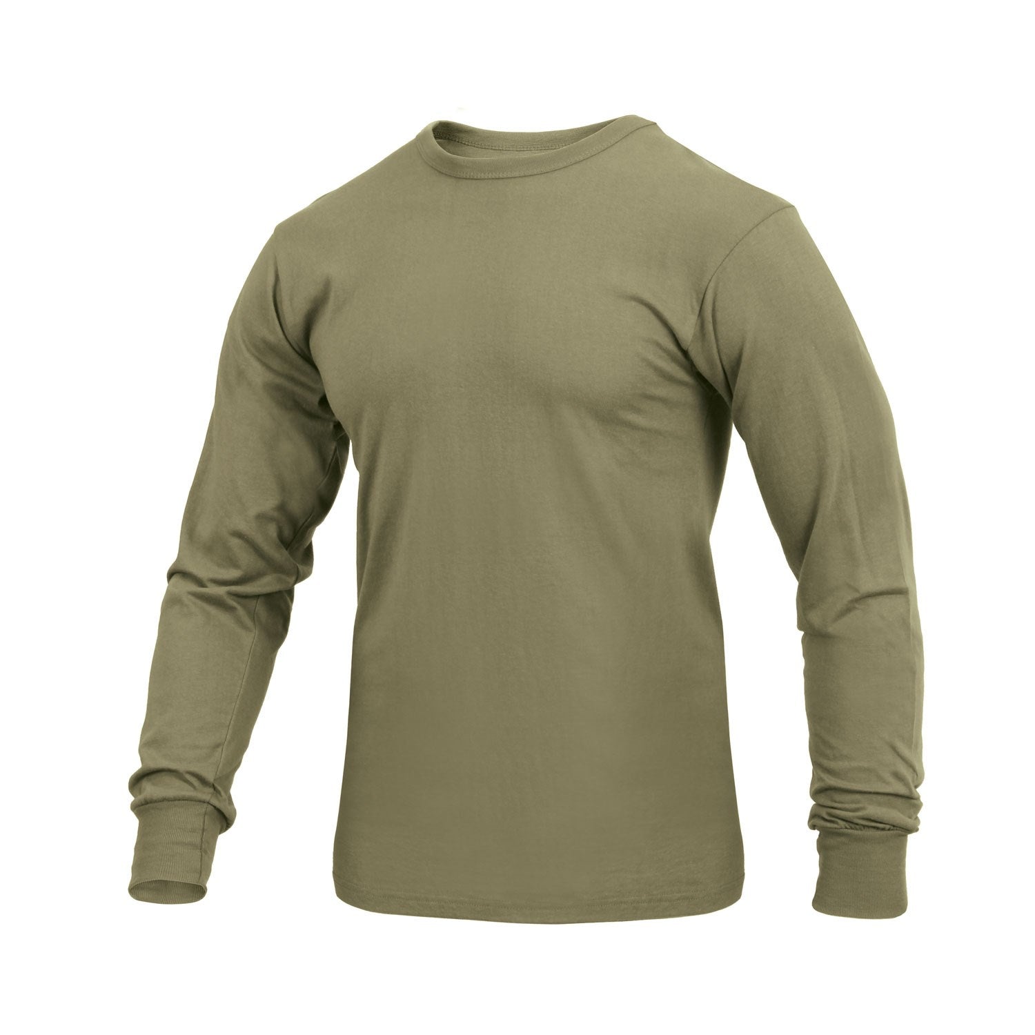 Camiseta militar Rothco de manga larga, ideal para serigrafía