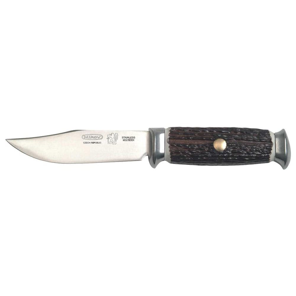 Cuchillo de caza SCOUT, hoja fija y mango imitación de asta (Mikov)