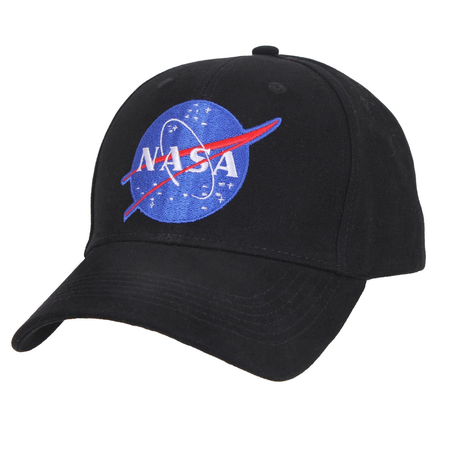 Gorra baseball negra con emblema bordado de la NASA
