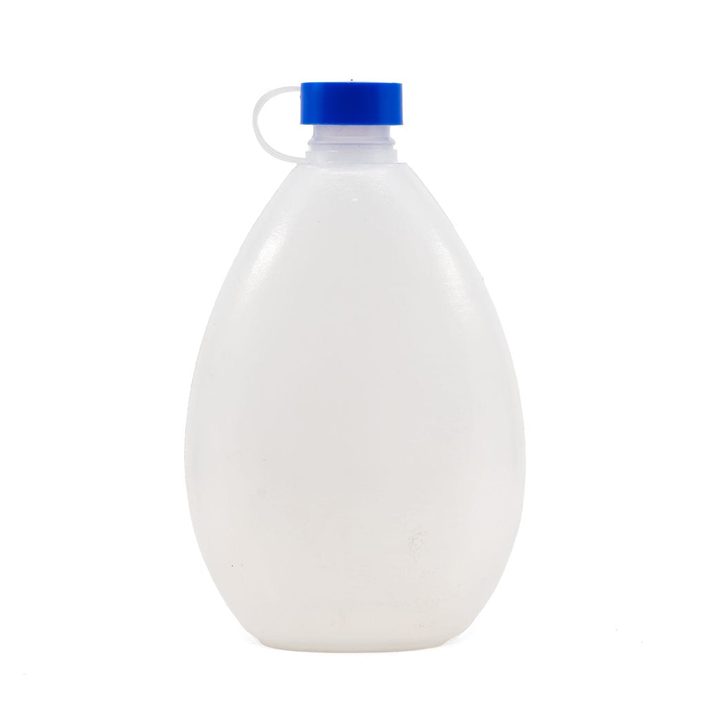 Botella de plástico PE con tapón azul - 380-029