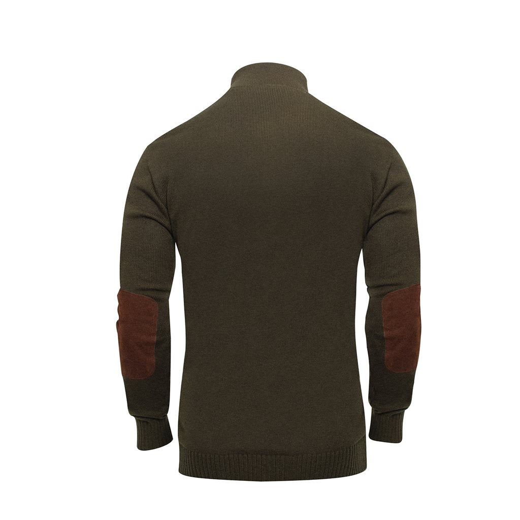Jersey verde de 3 botones ROTHCO con parches en los codos