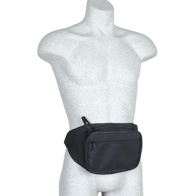 Riñonera DASTA ETUJE negra para porte oculto de arma corta, nylon, cierre cremallera