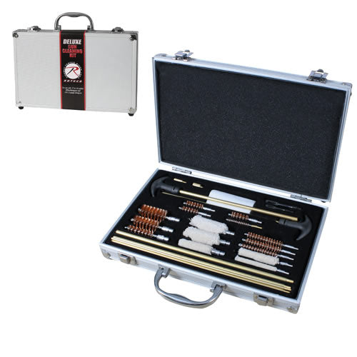 Kit limpieza armas Deluxe 23 piezas en maletín de aluminio