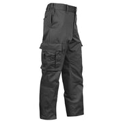 Pantalones EMT DELUXE negros con múltiples bolsillos y bolsillo para tijeras