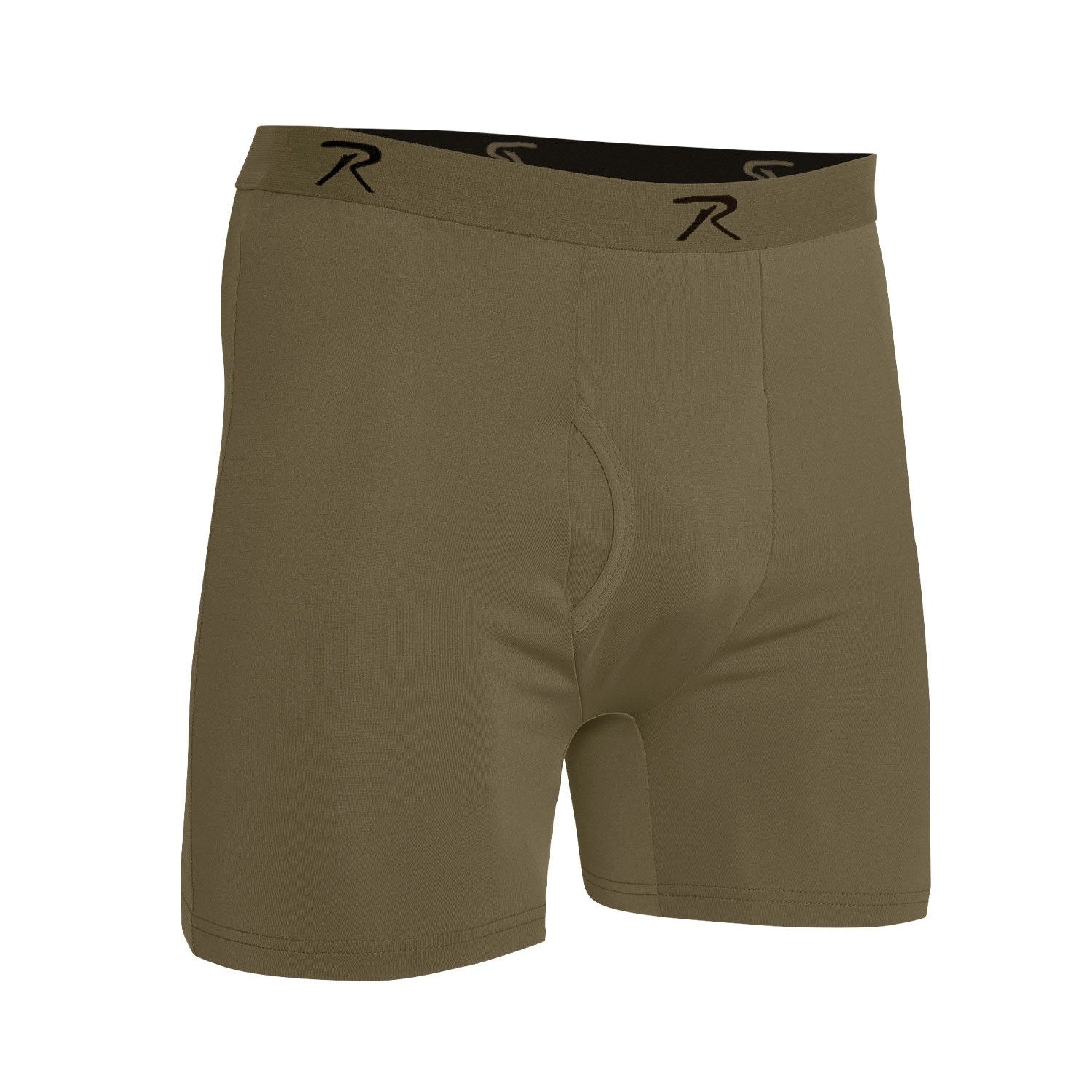 Boxer PERFORMANCE antimicrobiano COYOTE para hombre, 90% poliester 10% spandex, secado rapido