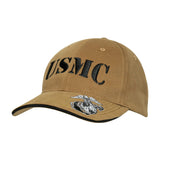 Gorra Vintage USMC Coyote con cierre de velcro, 100% algodón peinado