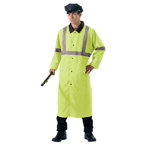 Capa impermeable DELUXE reversible, lado negro (nylon) y lado reflectante naranja (poliéster)