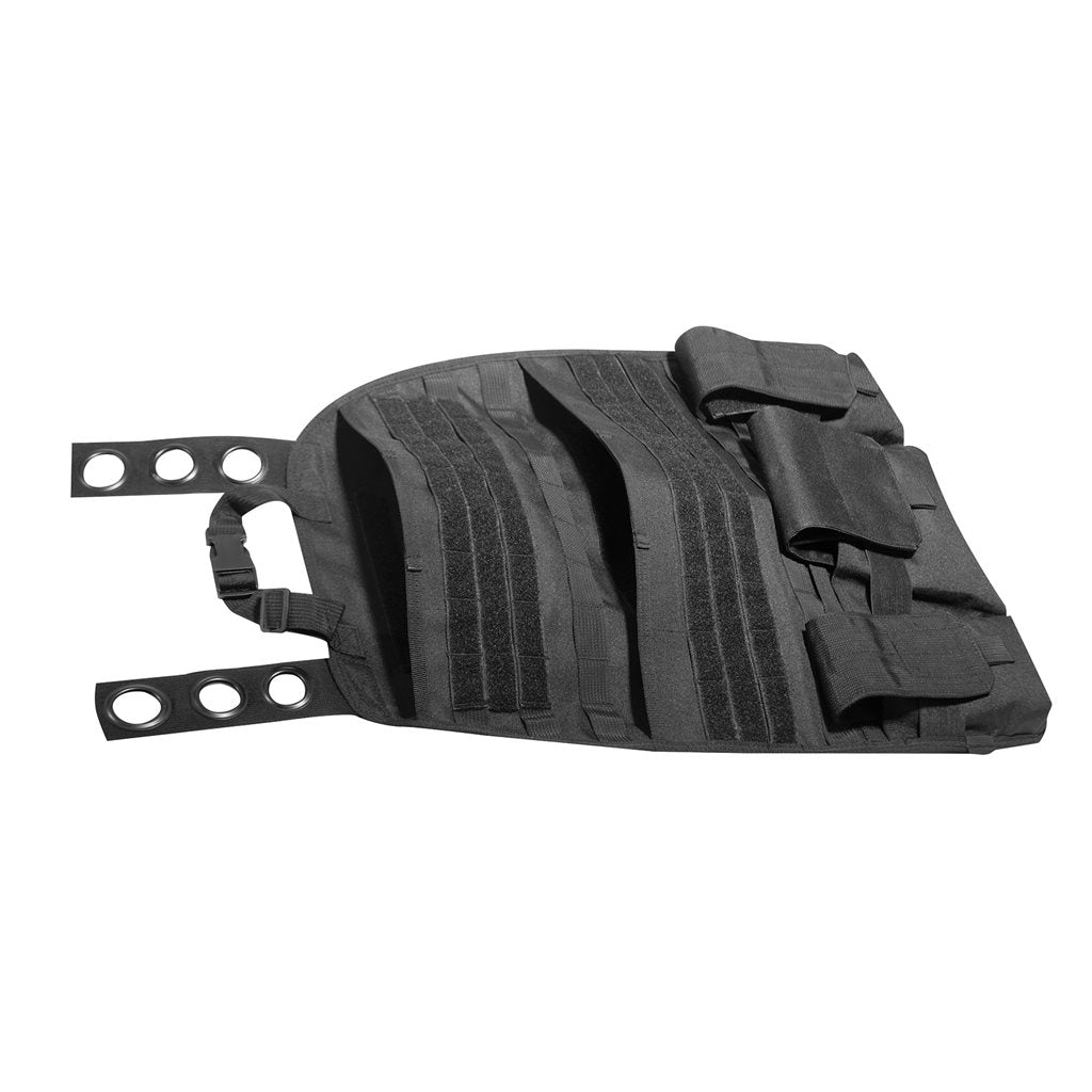 Panel táctico colgante para asiento de coche en negro, hecho de poliéster 600D