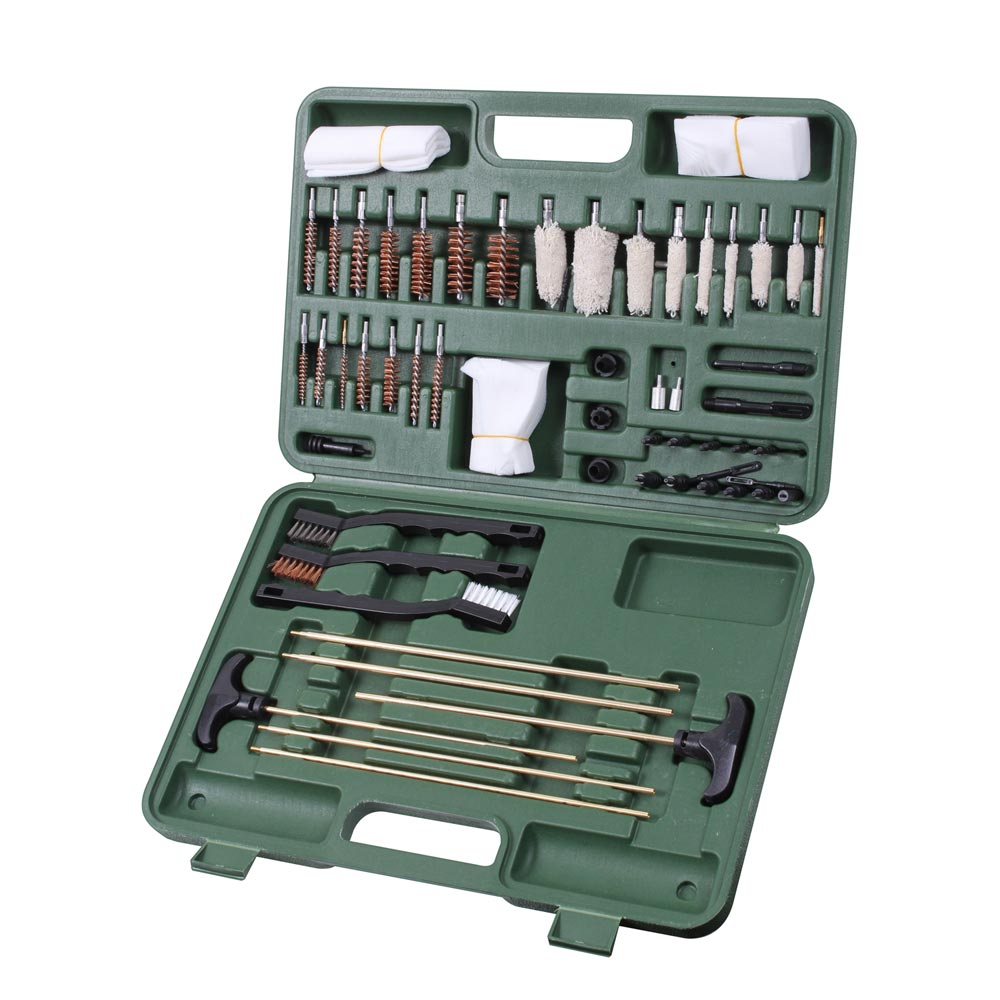 Kit de limpieza universal para armas DELUXE en maletín de plástico