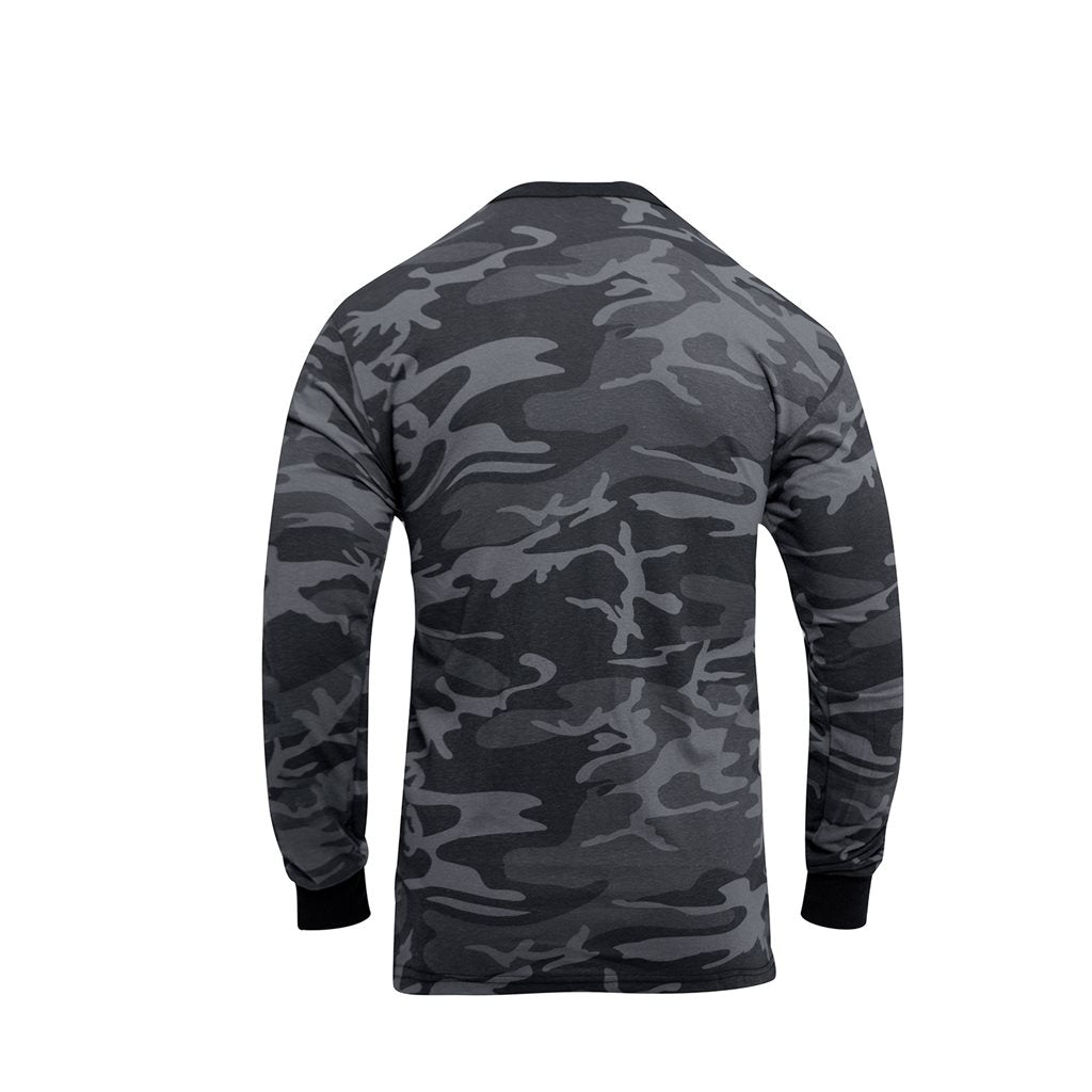 Camiseta Rothco de manga larga estilo army, 60% algodón, 40% poliéster
