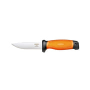 Cuchillo BRIGAND hoja fija acero 440, mango plastico naranja, hoja 100 mm