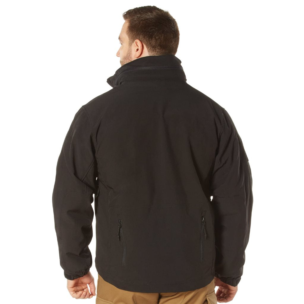 Chaqueta 3en1 SPEC OPS softshell negra vista frontal (ID 3943)