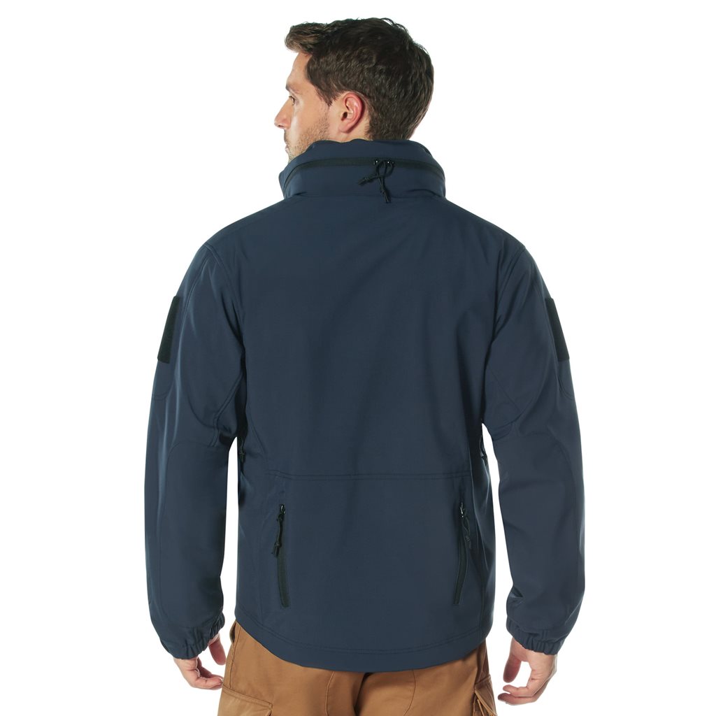 Chaqueta 3en1 SPEC OPS Softshell azul, forro polar interior desmontable