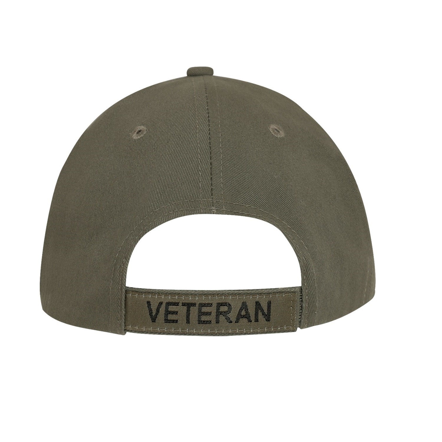 Gorra Deluxe Army Veteran verde con inscripción ARMY en la visera y banda interior suave
