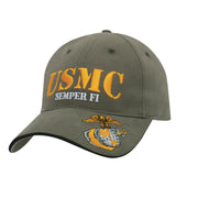 Gorra USMC SEMPER FI verde con bordado frontal - licencia oficial
