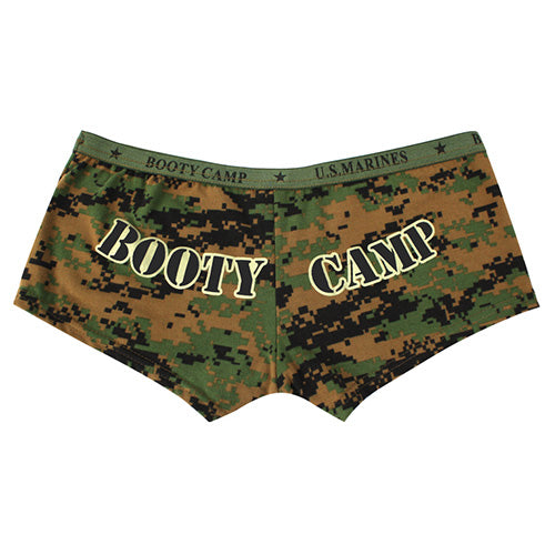 Bragas BOOTY CAMP DIGITA WOODAND de algodon y spandex con cintura elástica 'BOOTY CAMP * U.S. ARMY' y texto en la parte trasera