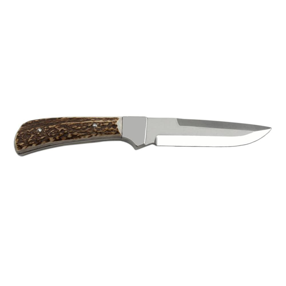 Cuchillo de caza NEREZ con hoja de acero inoxidable 420 de 130 mm y mango de asta