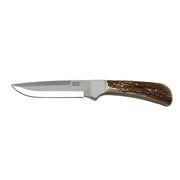 Cuchillo de caza NEREZ con hoja de acero inoxidable 420 de 130 mm y mango de asta