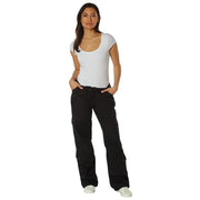 Pantalones paratrooper VAGE para mujer en negro, estilo urbano