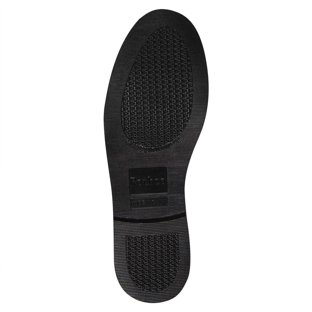 Zapatos Oxford marrón de piel para uniforme con suela resistente a aceites y plantilla extraíble