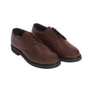 Zapatos Oxford marrón de piel para uniforme con suela resistente a aceites y plantilla extraíble