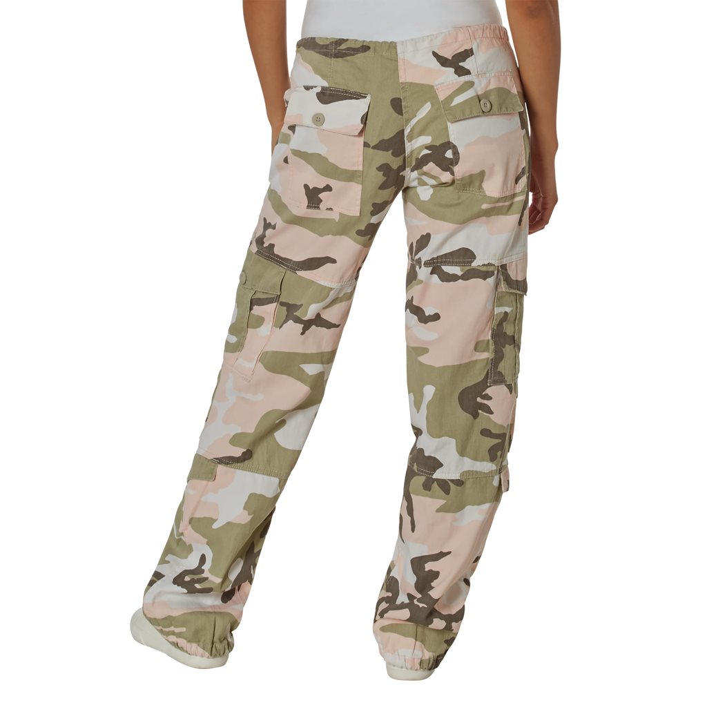 Pantalones mujer VAGE Pink Camo, camuflaje rosa estilo paratrooper
