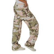 Pantalones mujer VAGE Pink Camo, camuflaje rosa estilo paratrooper