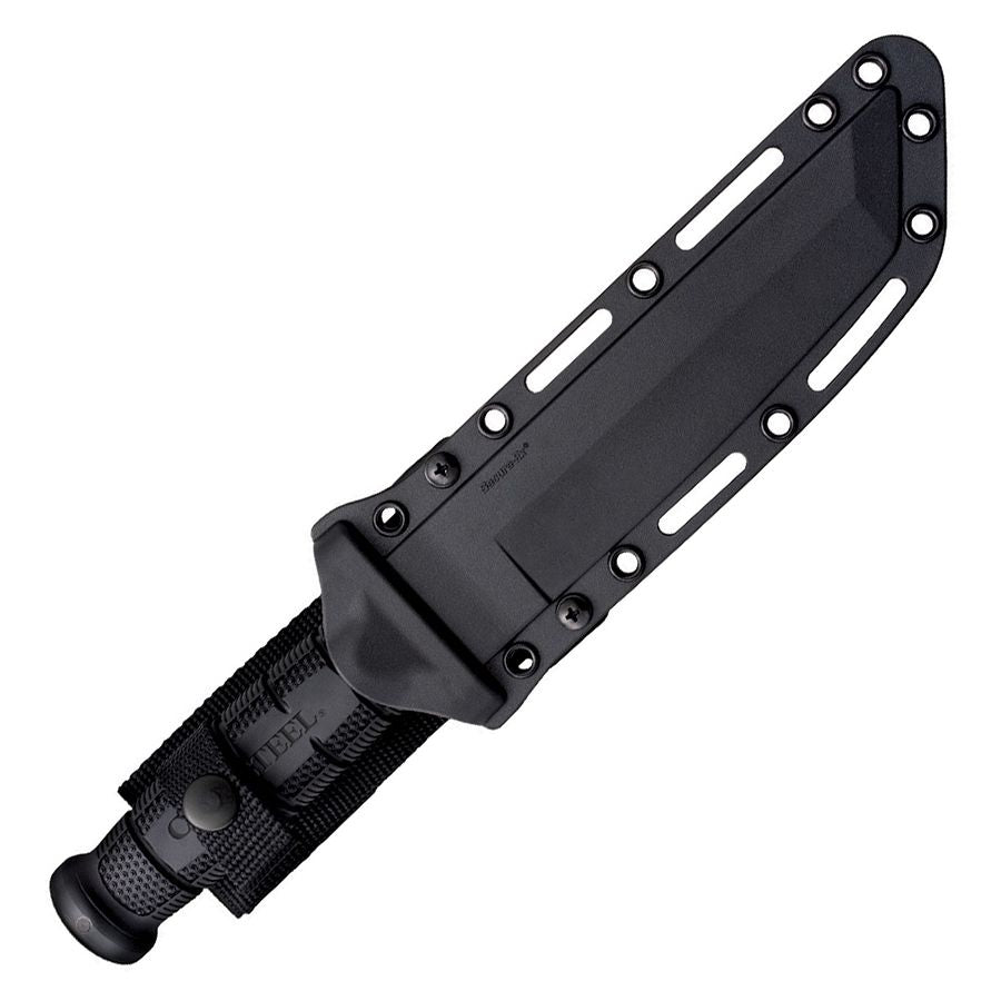 Cuchillo LEATHERNECK Tanto negro con funda, hoja tipo tanto en acero D2
