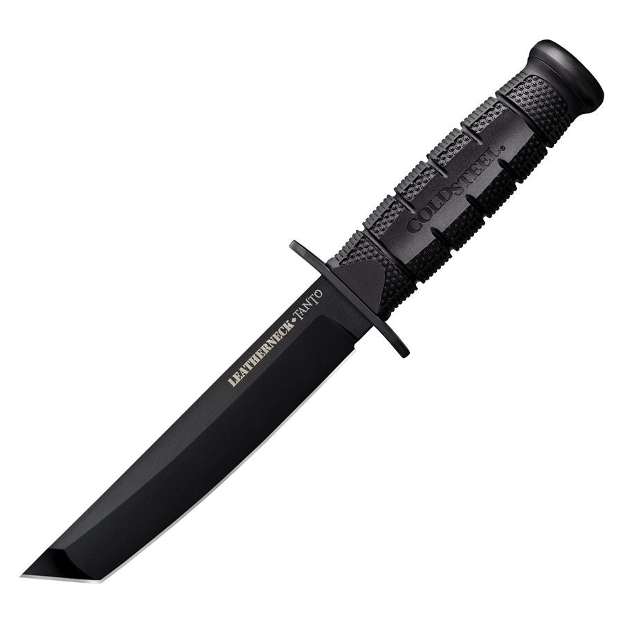 Cuchillo LEATHERNECK Tanto negro con funda, hoja tipo tanto en acero D2
