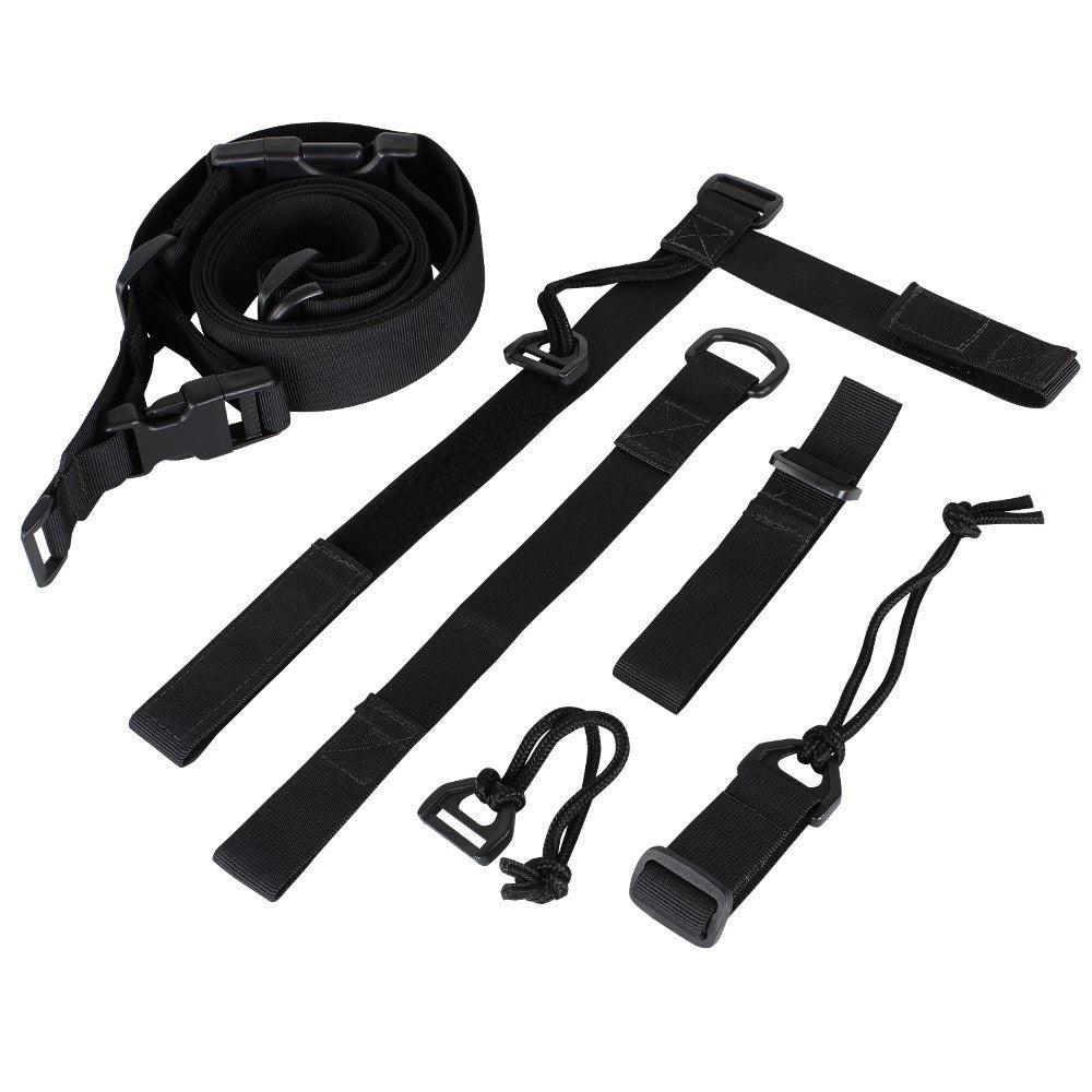 Correa de arma 3PS tres puntos negra, ancho 3,8 cm (3PS-002)