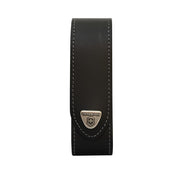 Funda de cuero negra para cuchillo 130 mm con cierre de velcro