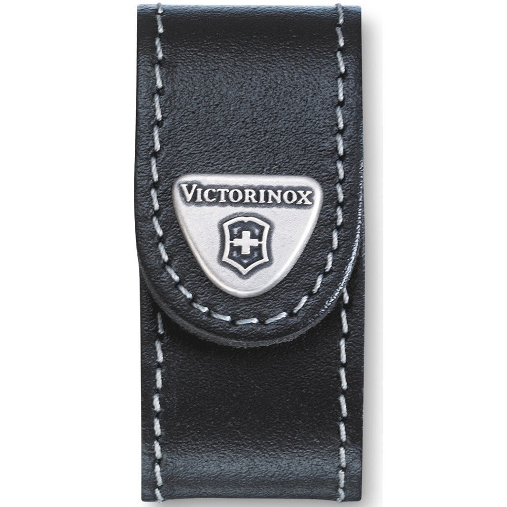 Funda de cuero negra FLASH para cinturón, compatible con navaja Victorinox@Work