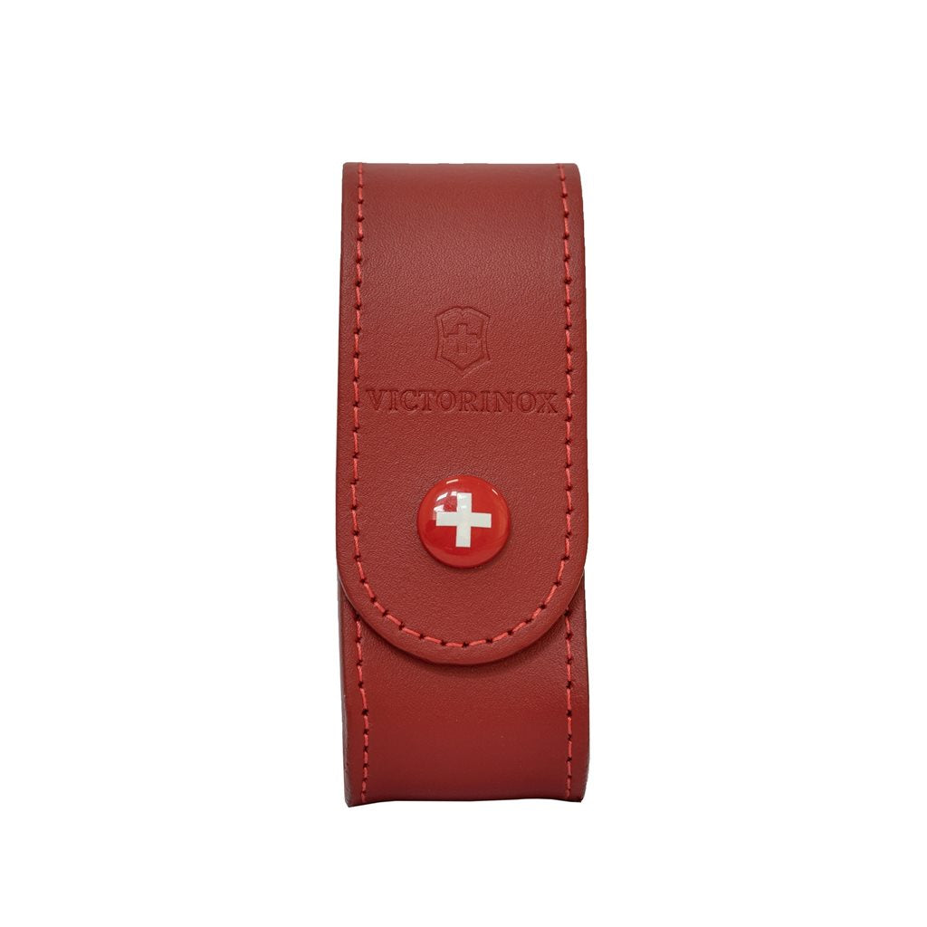 Funda de cuero roja para cuchillo 91 mm