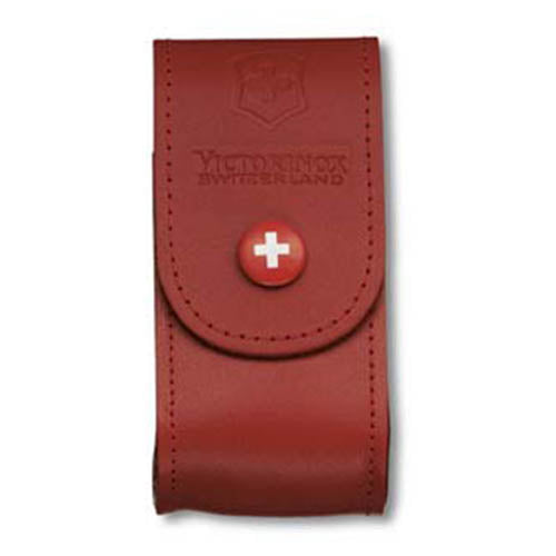 Funda de cuero roja para cuchillo 91 mm