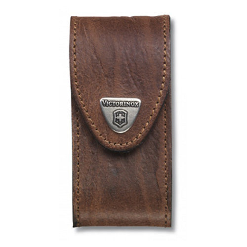 Funda de cuero marron para navaja 91 mm - 5-8 capas