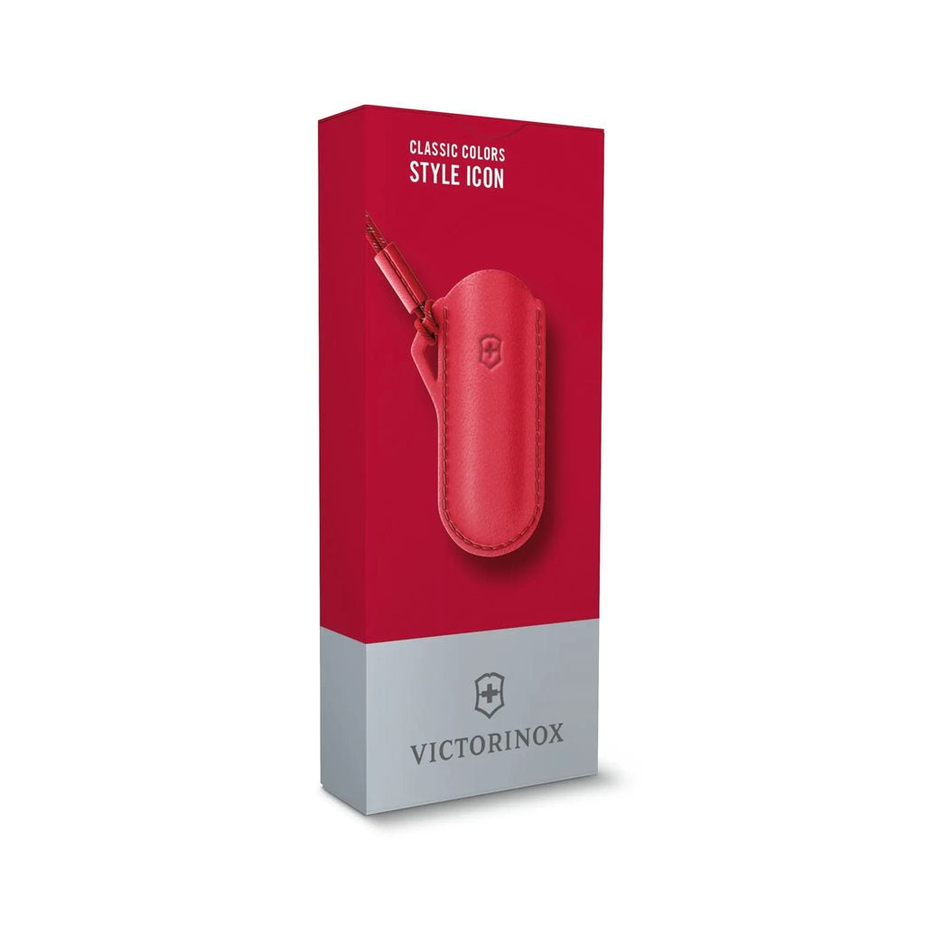 Funda de cuero roja para navaja Victorinox Classic SD 58 mm