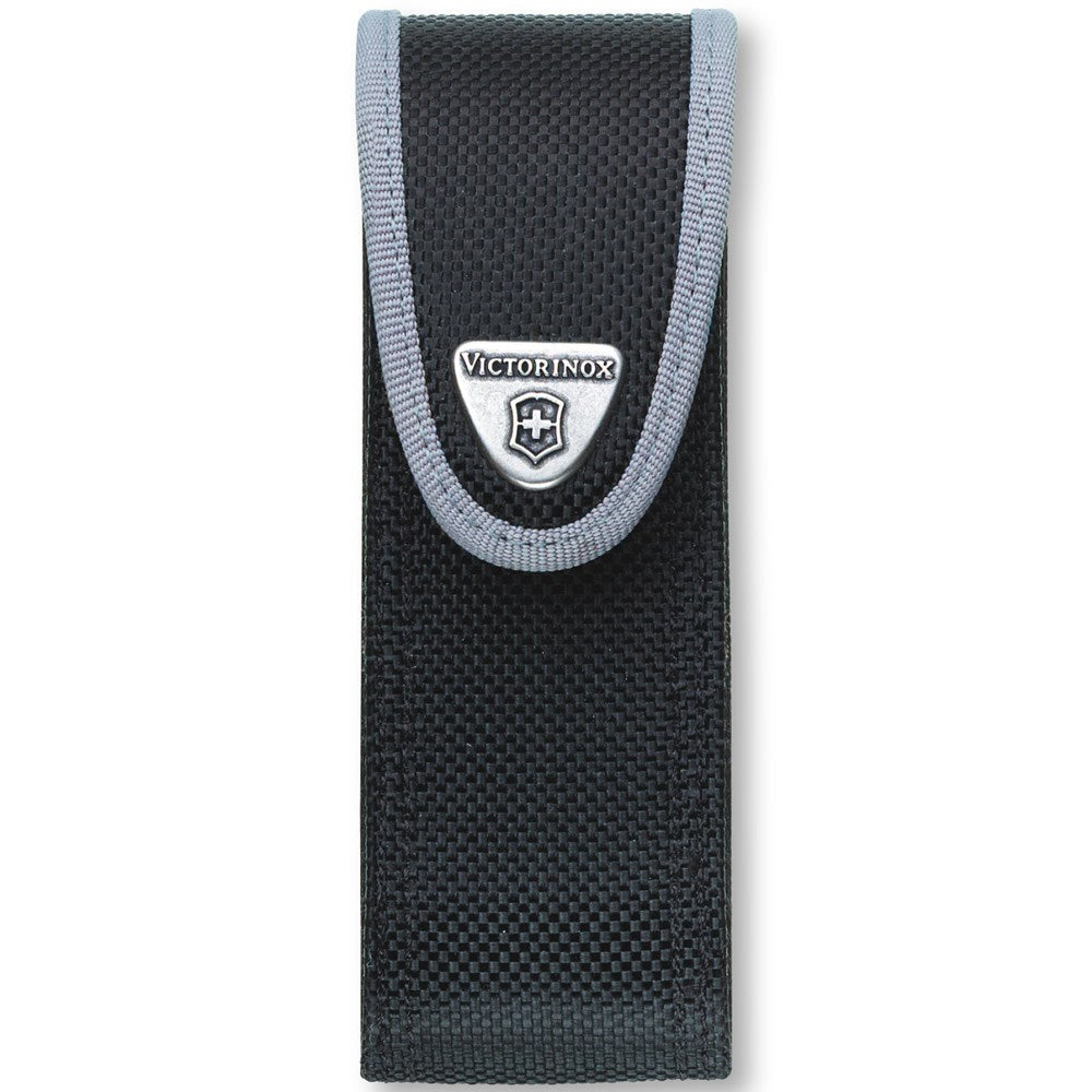 Funda de nylon para SwissTool negra y gris, 125 x 44 x 34 mm