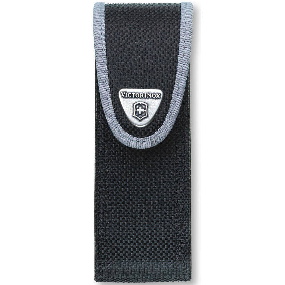 Funda nylon para SwissTool Plus negra/gris con compartimento para puntas 116×50×47 mm