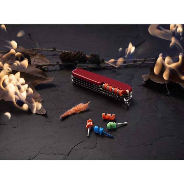 Mini Tool FireAnt, kit ultraligero para encender fuego integrado en navaja Victorinox