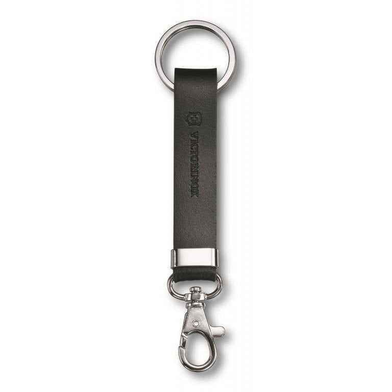 Funda colgante Victorinox en cuero negro para cinturón para navaja de bolsillo o llaves