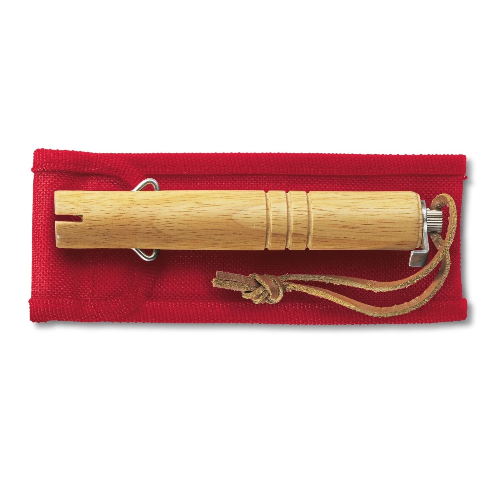 Tenedor telescópico para asar con mango de madera, longitud máxima 65 cm, incluye funda protectora
