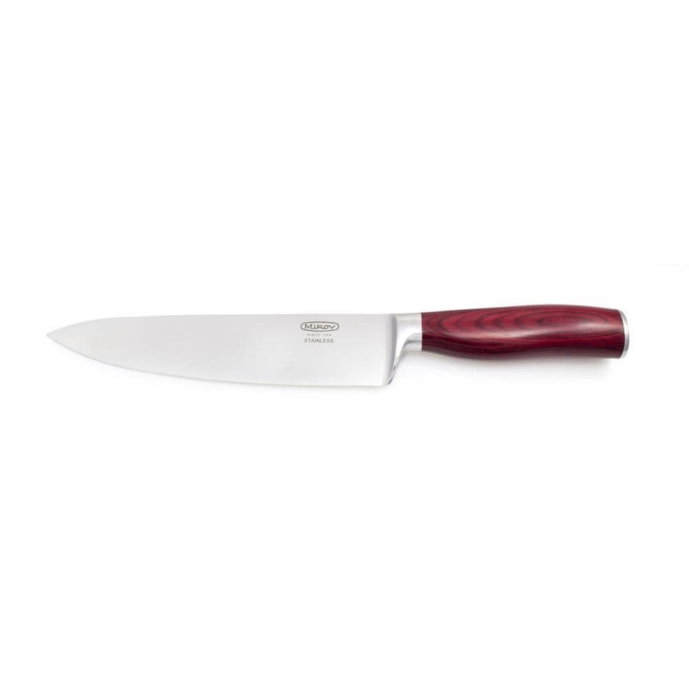 Cuchillo de cocina RUBY con hoja de acero inoxidable DIN 1.4116 y dureza 55 HRC