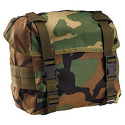 Bolsa pequeña de campo G.I. en camuflaje woodland con clips ALICE y cuello hidrofugo