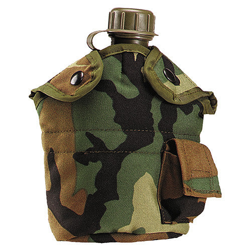 Funda para cantimplora US 1 L nylon Woodland