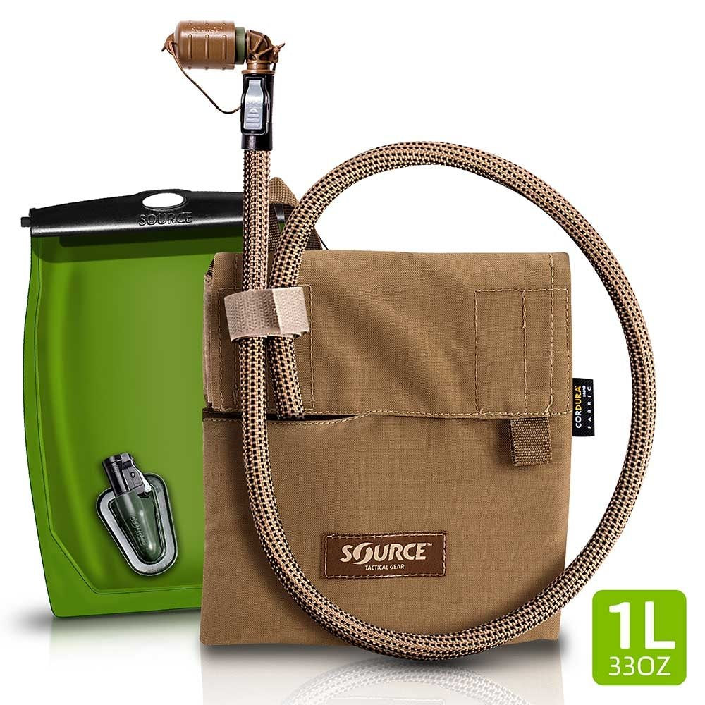 Bolsa de hidratación KANGAROO 1L color COYOTE con funda