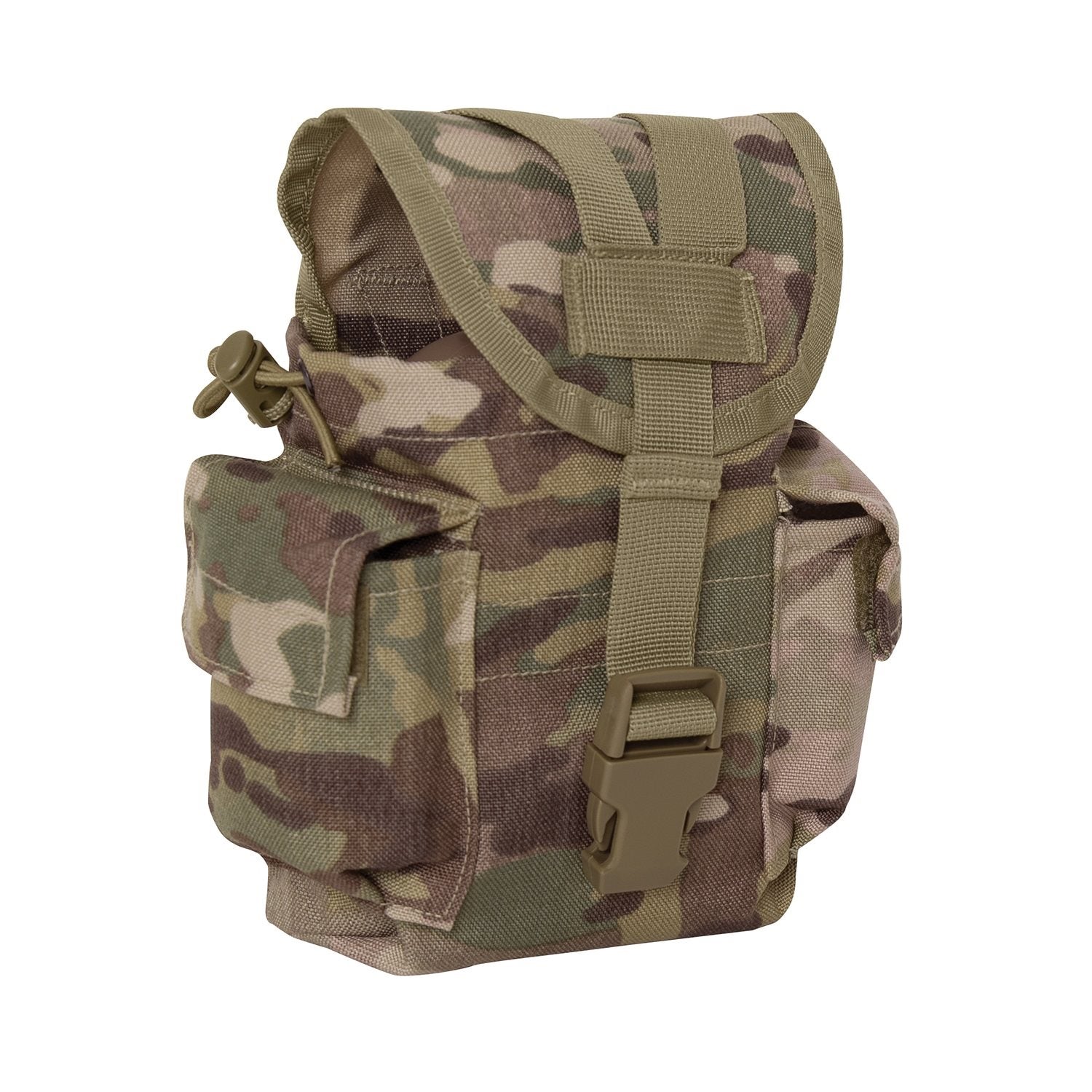 Funda MOLLE II universal para botella 1Q con bolsillos laterales